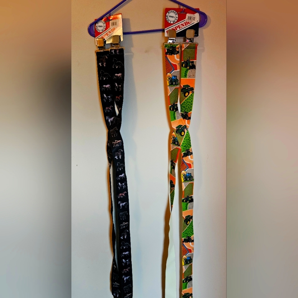 Men's suspenders set of 2